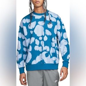 Nike Men's Sportswear Sport Essentials+ Tie Dye Crew Hoodie - SIZE L